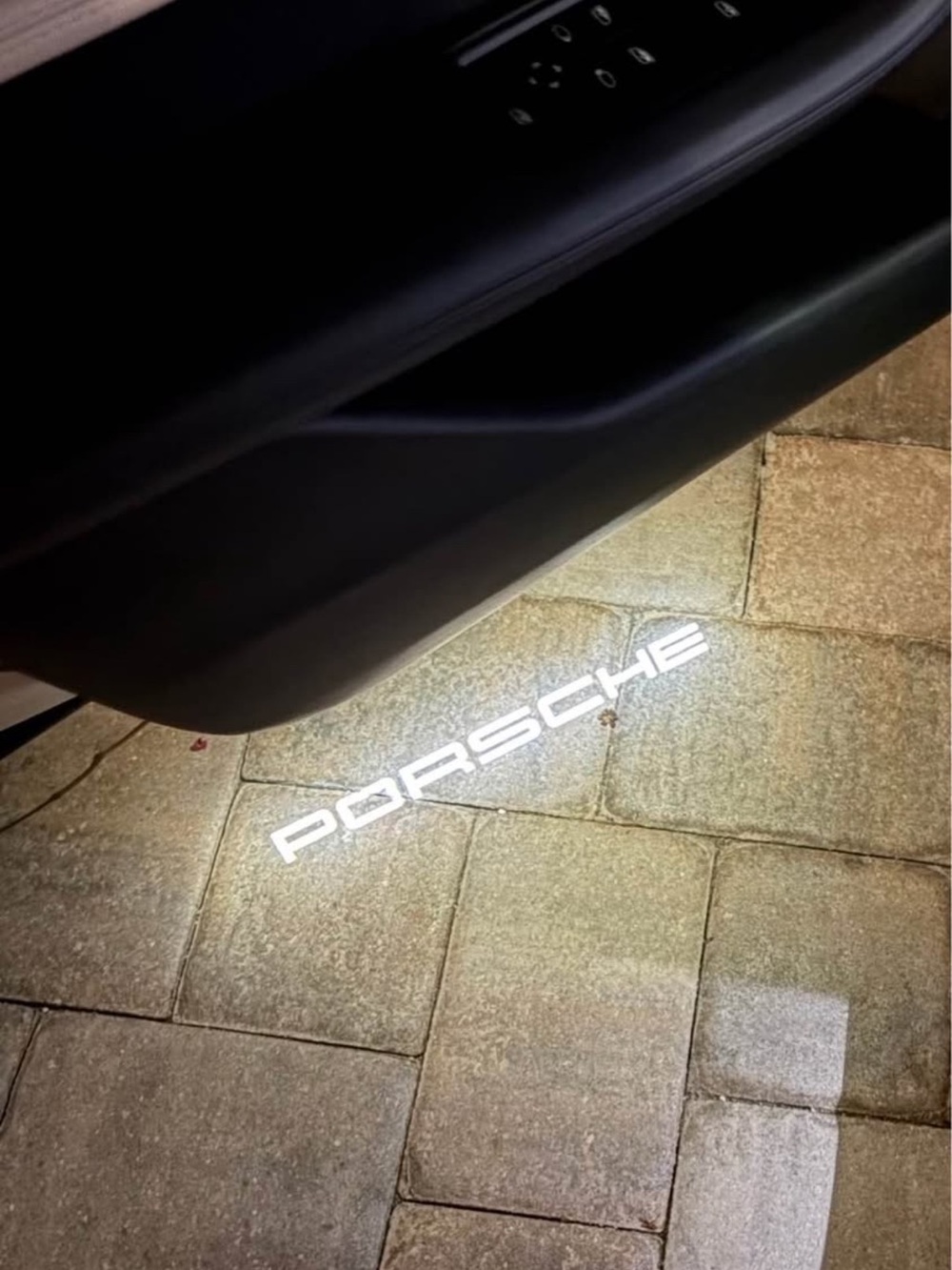 Porsche LED Door Projector Lights – Style A | Plug | White